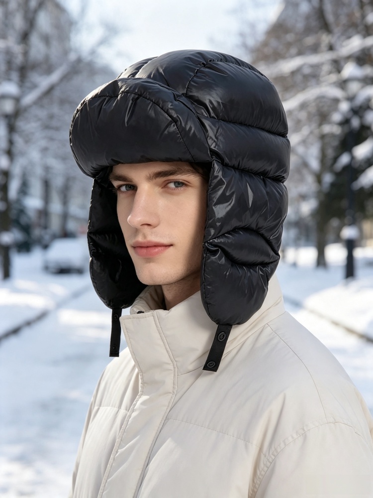Winter Warm Down Ushanka Hat W - Trapper Hat Ear Flap recension och pris