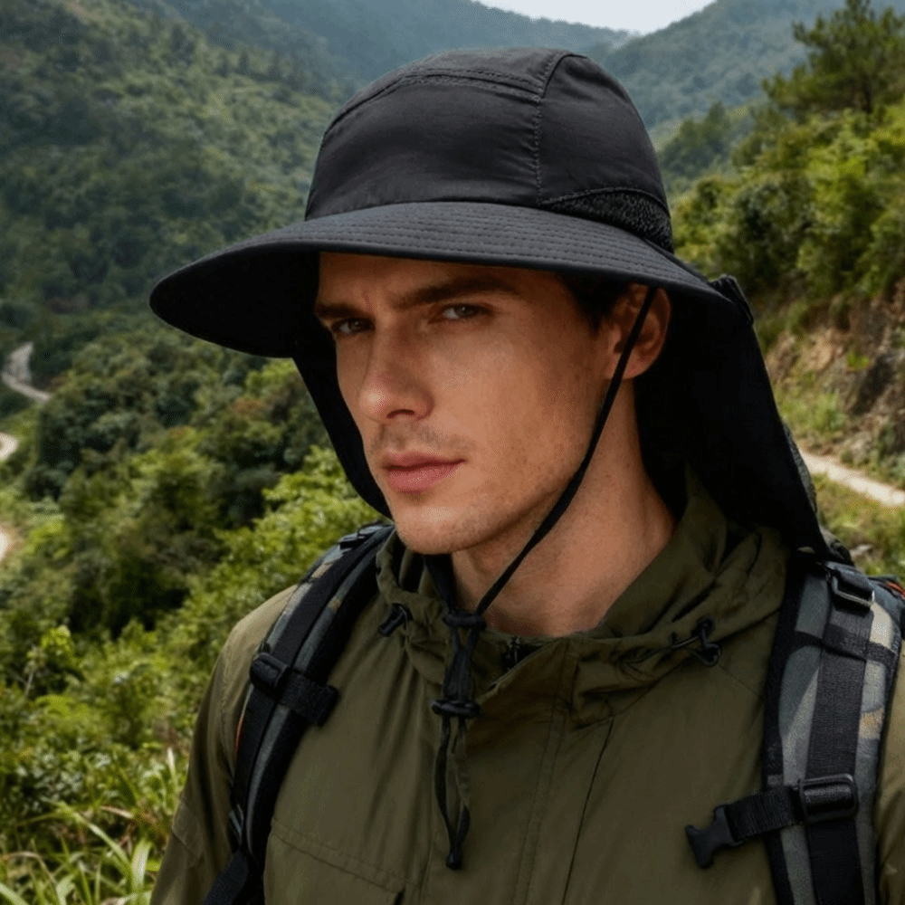 Fashion Wide Brim Outdoor Sun  - Bucket Hat Cotton recension och pris