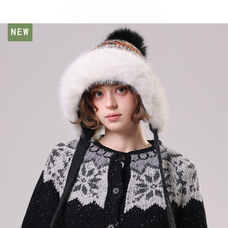 Women's Fuzzy Knit Trapper Hat - Trapper Hat Ear Flap recension och pris